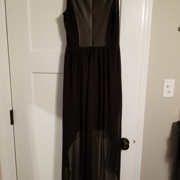 Faux leather High-low Dress - Picture 3 of 4